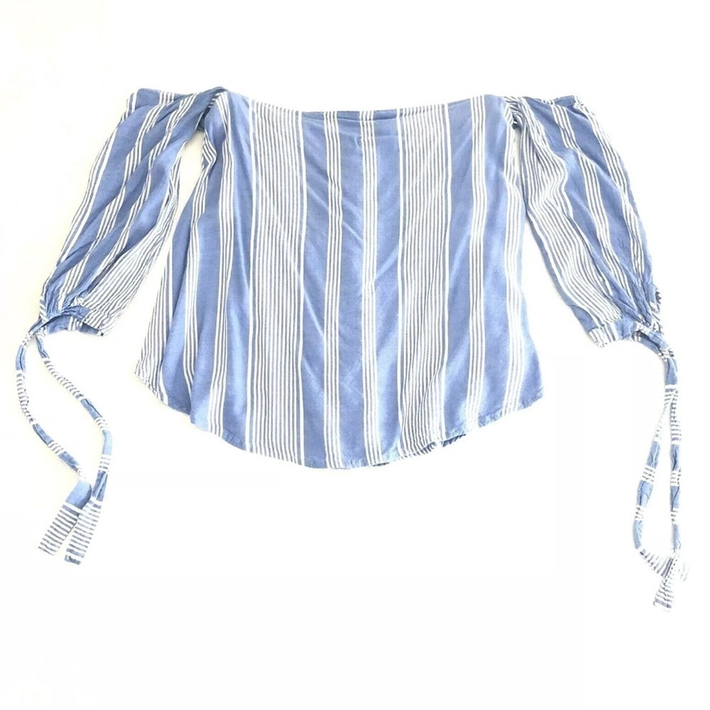 Charlotte Russe  Stripe Off-The-Shoulder Top EUC